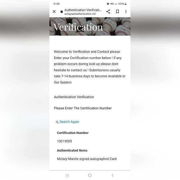 Mickey mantle sighned card 1980 87 ssp baseball immortals Inpersonauthentication - Picture 13 of 14